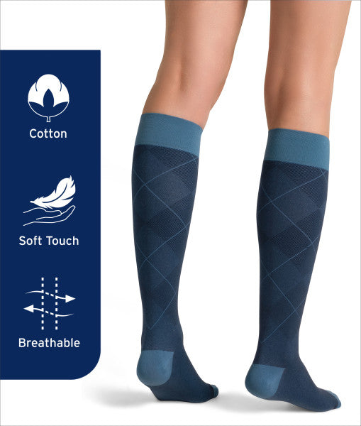 JOBST Style Soft Fit Compression Socks 15-20 mmHg, Knee High, Closed Toe