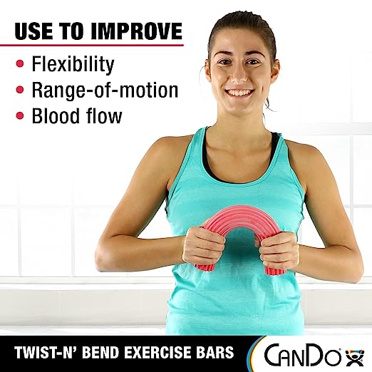 CanDo® 12" Twist-N-Bend Flexible Hand Exercise Bar