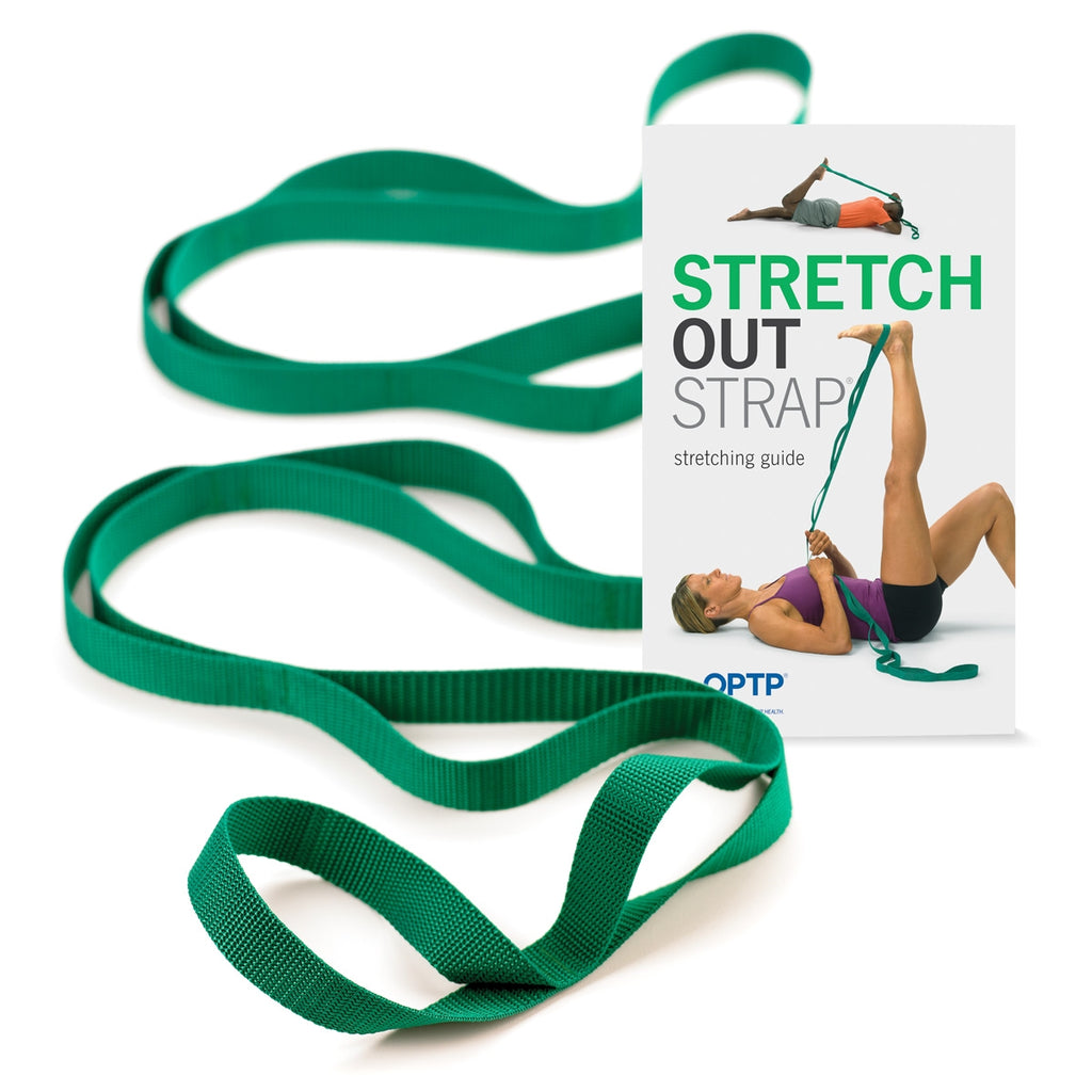 OPTP Stretch Out Strap XL With Training Poster : Extra-Long Stretching Strap
