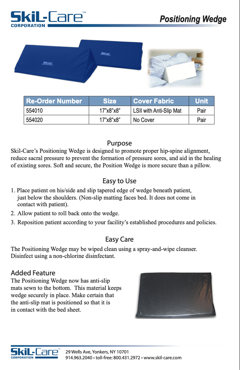 Skil-Care 45° Positioning Wedge