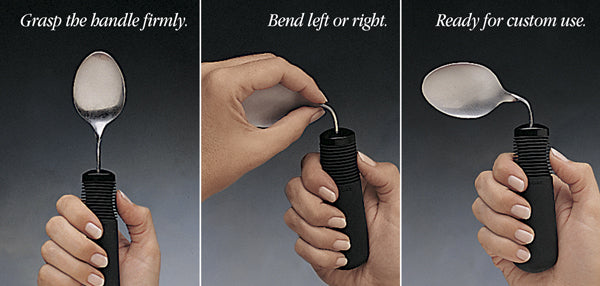 Easy to Grasp Comfort Grip Built-Up Handle Eating Utensils