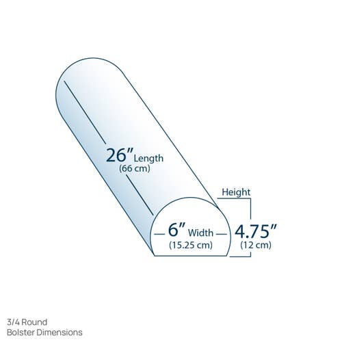 EarthLite® 3/4 Full Round Bolster