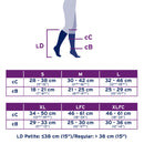 JOBST Women's Ultrasheer Petite Knee High Classic 30-40 mmHg Closed Toe