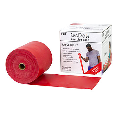 CanDo® Low Powder Exercise Band Rolls