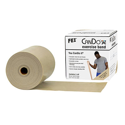 CanDo® Low Powder Exercise Band Rolls