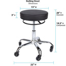 Norco® Pneumatic Adjustable Rolling Stool