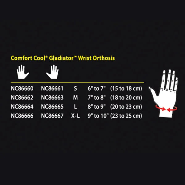 Comfort Cool® Gladiator™ Wrist Orthosis
