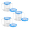 Providence Spillproof 2 HANDLE Clear Mug With 1 Thick Liquid BLUE Lid