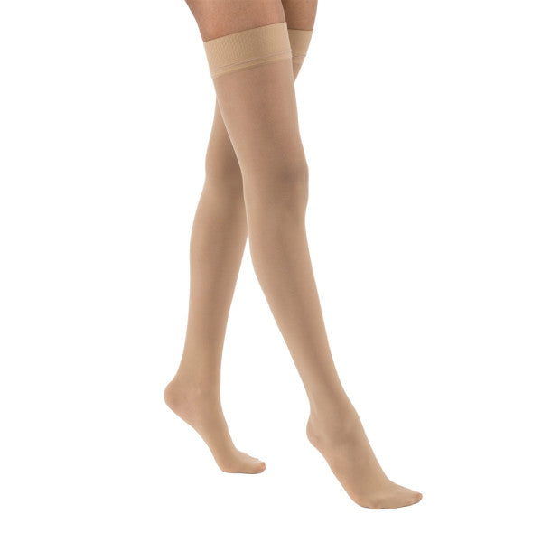 JOBST UltraSheer Thigh High with Sensitive Top Band 15-20 mmHg Closed Toe