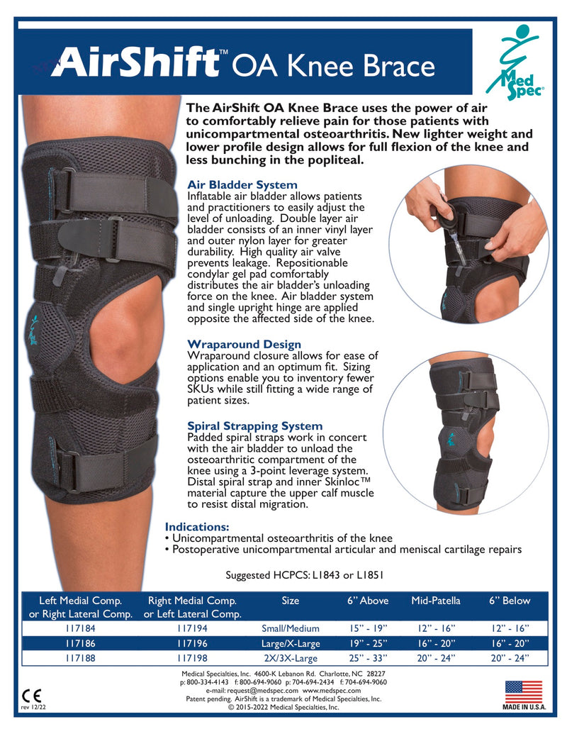 MedSpec AirShift™ OA Knee Brace
