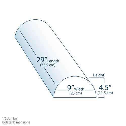 EarthLite® Jumbo Half Round Bolster