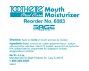 Sage Toothette Oral Care Mouth Moisturizer