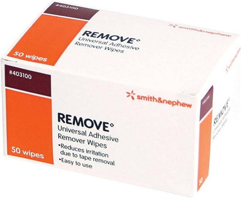 Smith and Nephew Remove Adhesive Remover Wipes 403100, 50-count – The  Therapy Connection