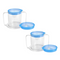 Providence Spillproof 2 HANDLE Clear Mug With 1 Thick Liquid BLUE Lid