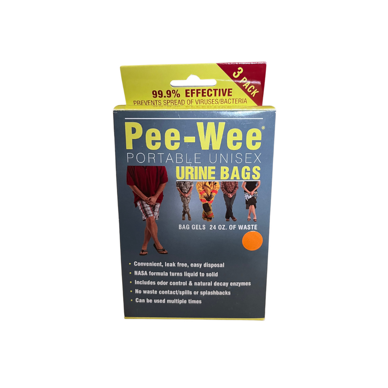 Pee-Wee Disposable Urinal, Box of 3 - SALE