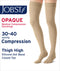 JOBST Women's Opaque Petite Thigh High Dot 30-40 mmHg Closed Toe