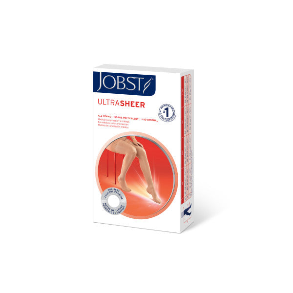 JOBST UltraSheer Thigh High with Sensitive Top Band 20-30 mmHg Closed Toe
