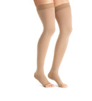JOBST® Maternity Opaque Thigh High Compression Stockings, 15-20 mmHg, Open Toe
