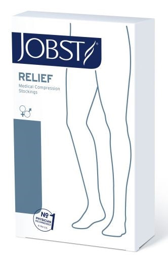 JOBST Relief Compression Stockings 15-20 mmHg Waist High Open Toe Petite
