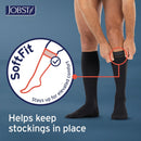 JOBST forMen Knee High Compression Socks 30-40 mmHg - SoftFit Band - Closed Toe