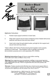 MedSpec Back-N-Black™ With Thermoplastic Pocket