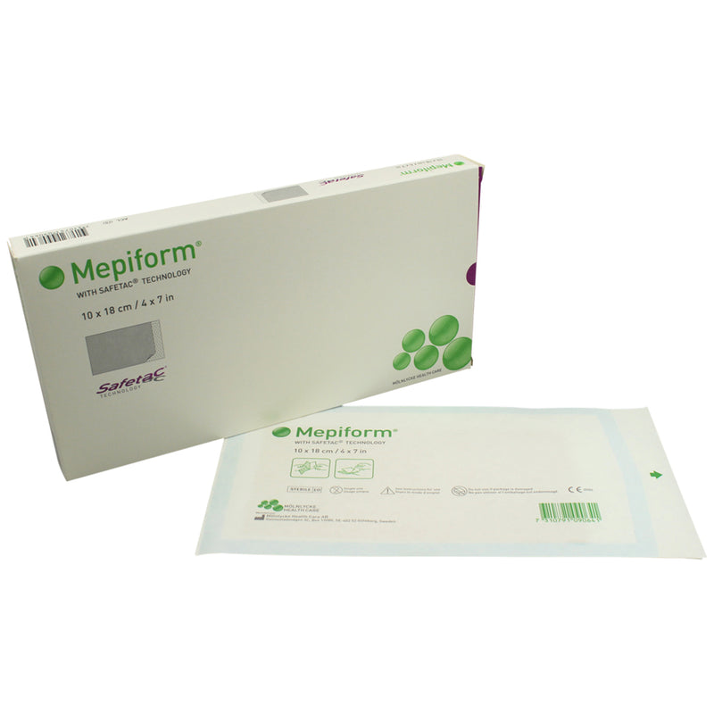 Mölnlycke Mepiform Safetac Self-Adherent Soft Silicone Dressing