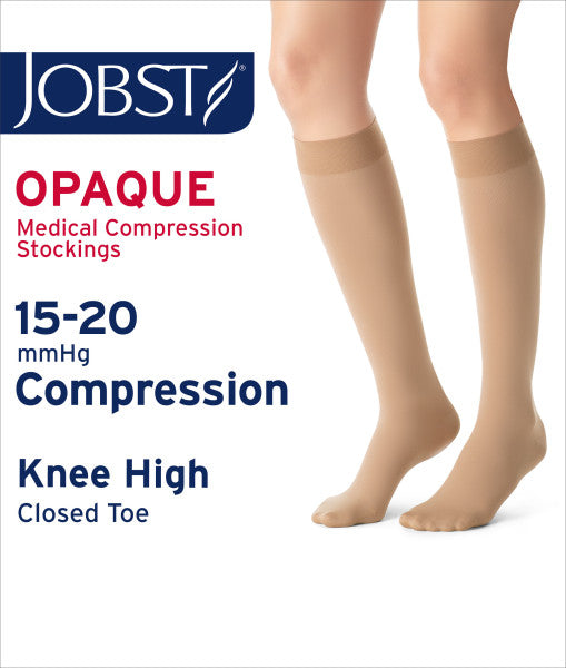 JOBST Women's Opaque Petite Knee High Knee High 30-40 mmHg Closed Toe