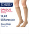 JOBST Women's Opaque Petite Knee High Knee High 20-30 mmHg Closed Toe