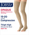 JOBST Women's Opaque Petite Thigh High Dot 15-20 mmHg Open Toe