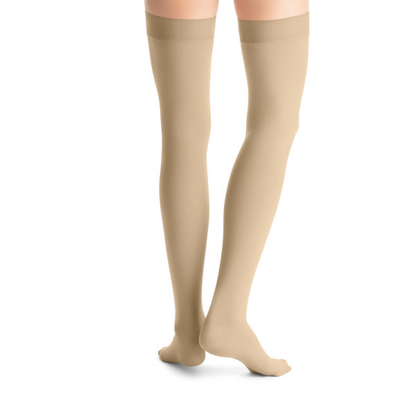 JOBST Women's Opaque Petite Thigh High Dot 20-30 mmHg Closed Toe