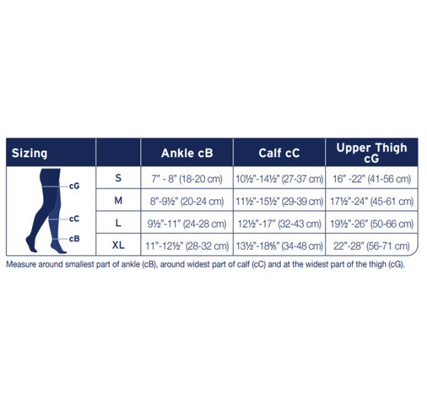 JOBST Activa Opaque 15-20mmHg Waist High, Closed Toe