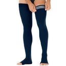 JOBST forMen Thigh High Compression Socks 30-40 mmHg - with Band - Open Toe