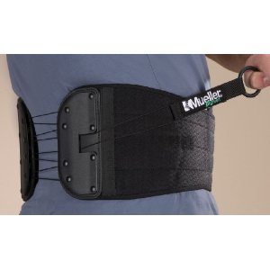 Mueller Adjustable Back and Abdominal Support Black Fits 32 to 51 wa –  The Therapy Connection