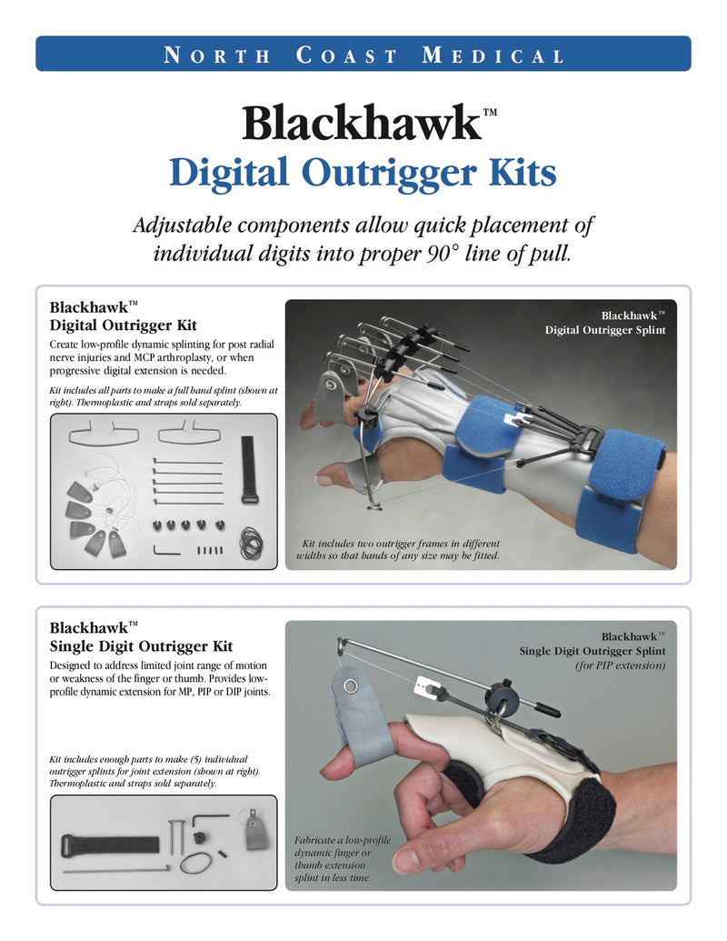 North Coast Medical Blackhawk Digital Outrigger Kit and Replacement Parts