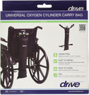 Drive Medical Deluxe Wheelchair Carry Pouch for Oxygen Cylinders, Black