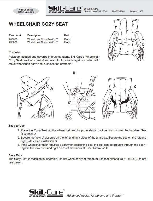 SkiL-Care Wheelchair Cozy Seat