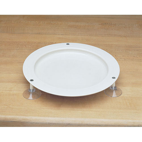 SP Ableware Inner-Lip Plate with Suction Cups - Sandstone