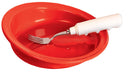 KinsmanScoop Dish Plastic Scoop Plate, 9" Diameter, Each