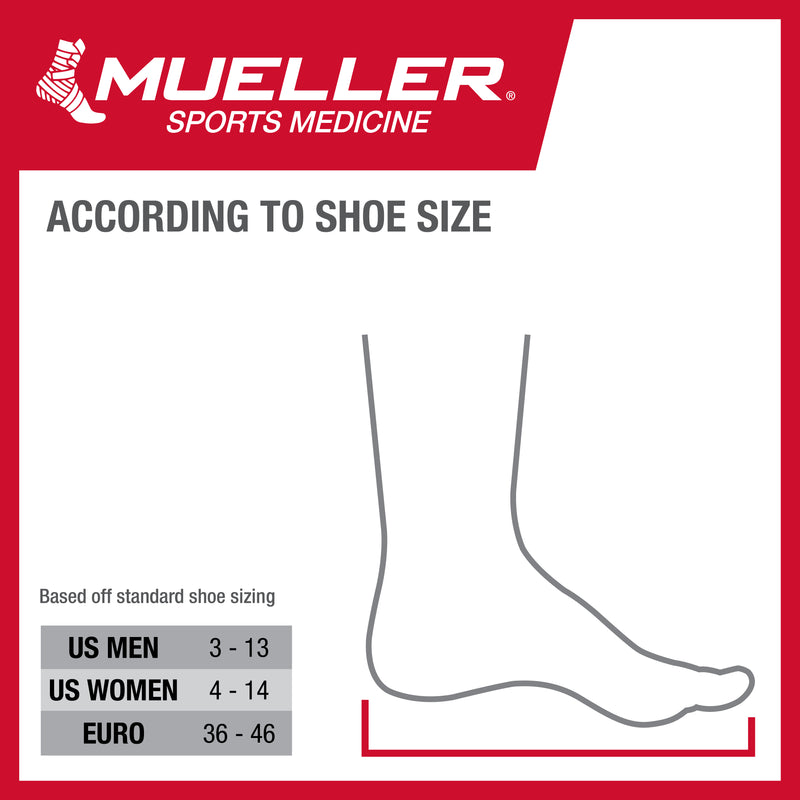 Mueller Adjustable Ankle Stabilizer , Criss-cross strapping, Black, M4.5-14/W 6-15.5