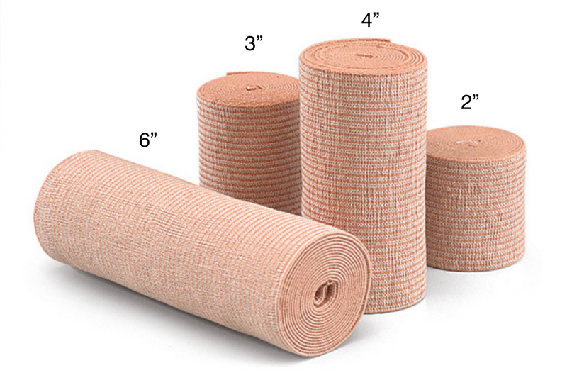 Mueller Elastic Bandages - Box of 10 - 5 yd Rolls (stretched)