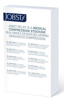 JOBST Relief Compression Stockings 20-30 mmHg Petite Knee High Silicone Dot Band Open Toe