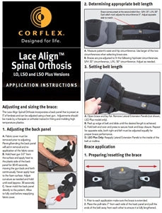 Corflex Lace Align Spinal Orthosis LO/LSO/LSO Plus - C. Turner