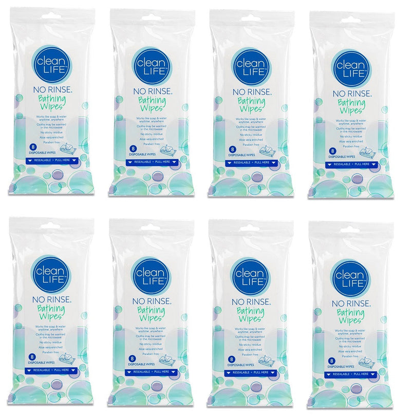 CleanLife No Rinse® Bathing Wipes