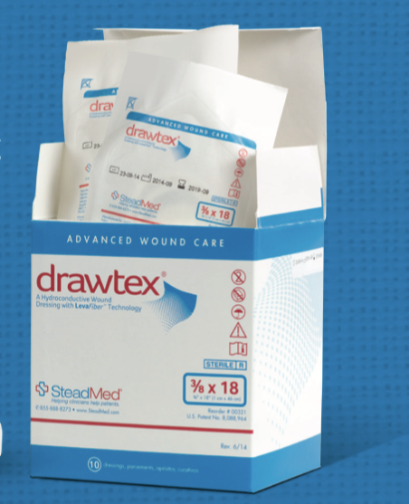 Drawtex® Hydroconductive Wound Dressing with LevaFiber™ – The Therapy