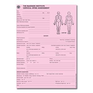 OPTP Cervical Spine Assessment Forms (50/Pad)