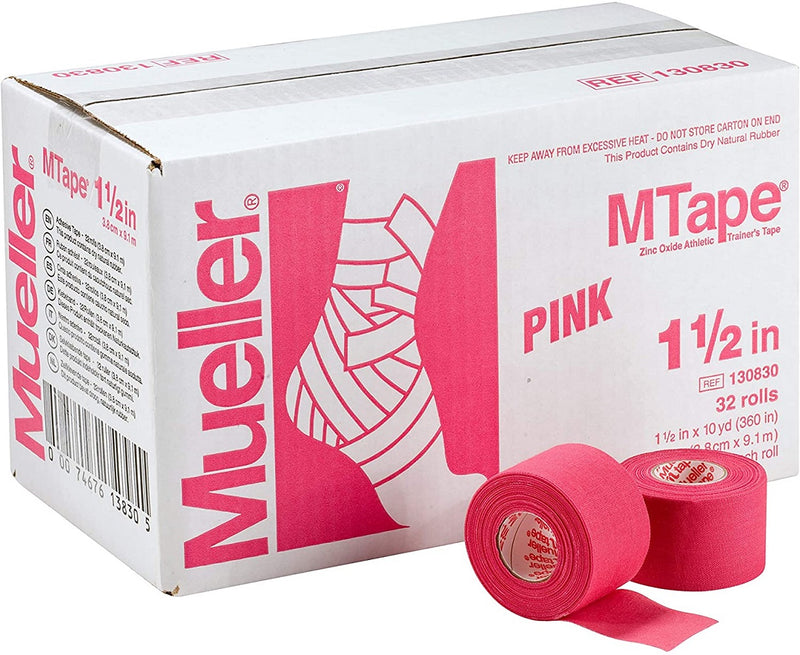 Mueller MTape Athletic Tape, Gold, 2 Pack, 1.5 inch x 10 yd Each