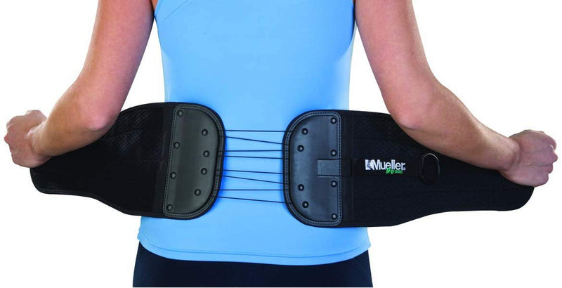 Mueller Adjustable Back and Abdominal Support Black Fits 32 to 51 wa –  The Therapy Connection