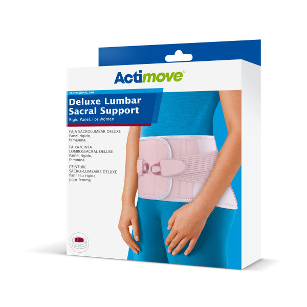 Actimove Deluxe Lumbar Sacral Support Rigid Panel, For Women